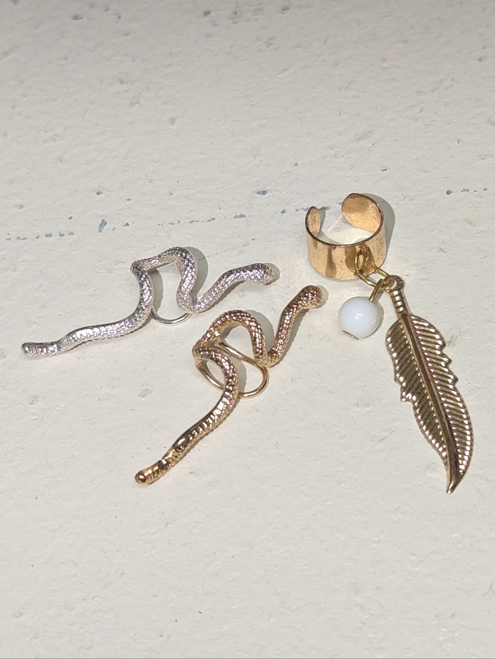 Gold and Silver Ear Cuff Jewelry